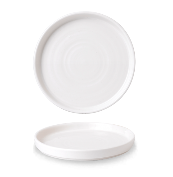 Vellum White Chefs' Walled Plate